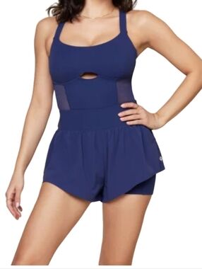 Popflex Runsie Womans Large Navy Blue